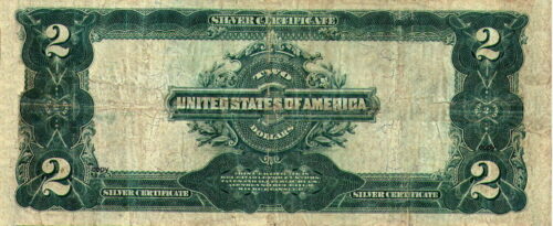 1899 $2 SILVER CERTIFICATE REPRODUCTION - Image 3