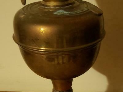 COPPER OIL LAMP BASE C 1890